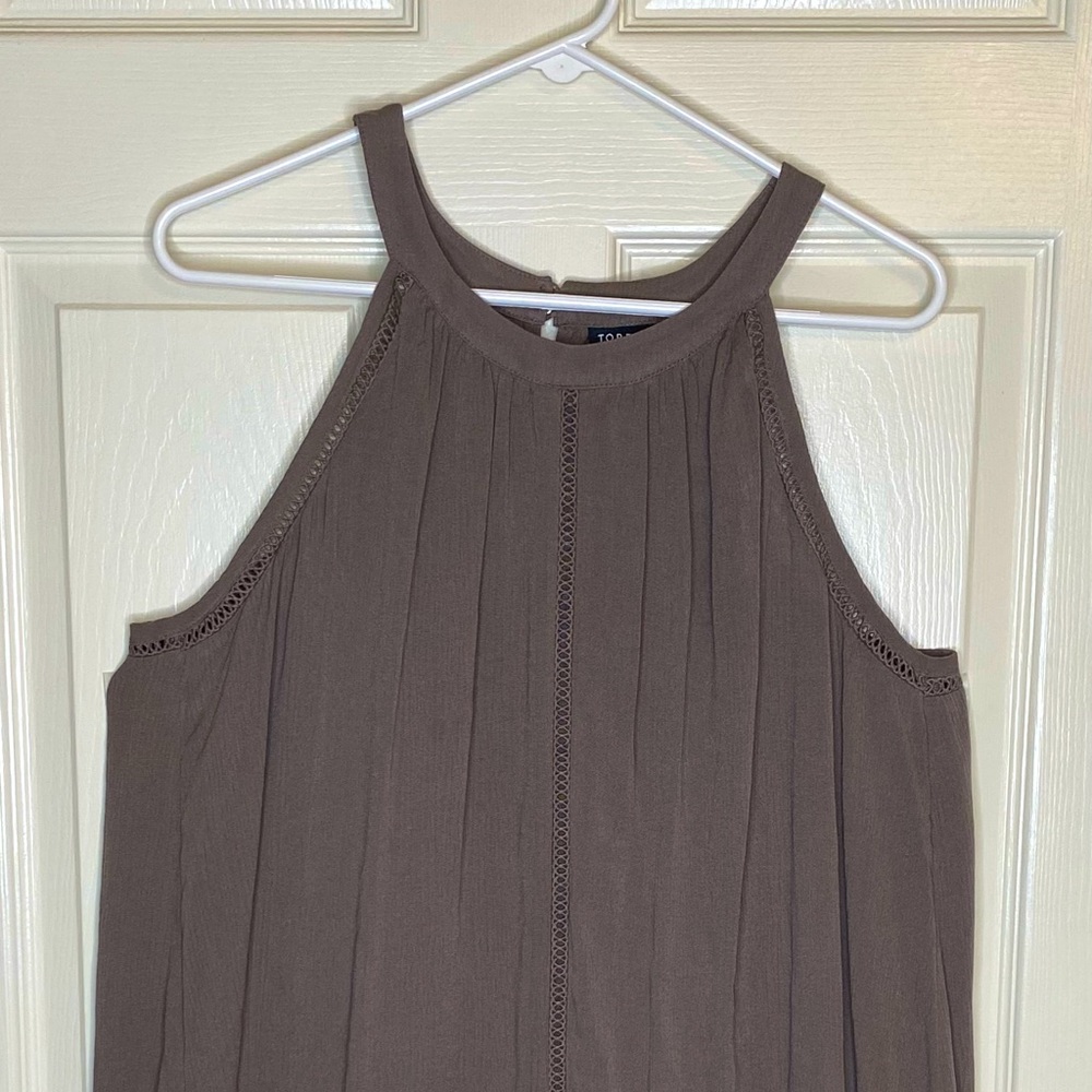 Torrid Brown Halter shirt - size 1 (plus size)